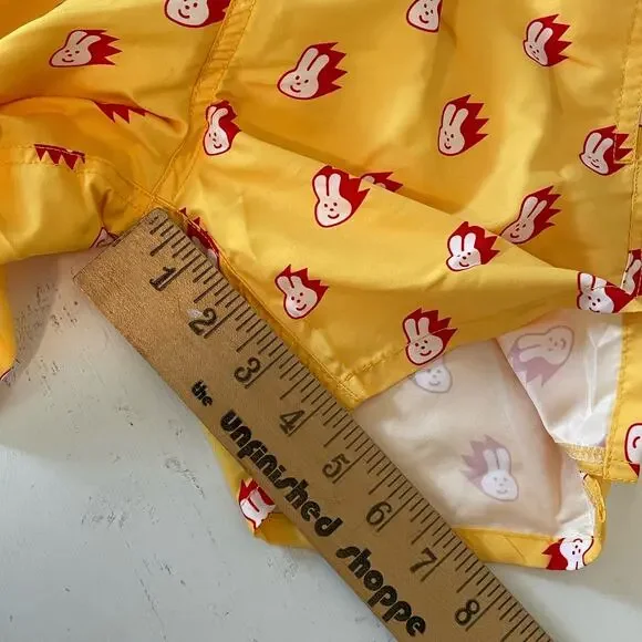 Happy Socks Kids Bunny Swim Volley Shorts 4.5" Inseam Yellow Red Boys 10 12